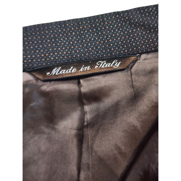 Canali Milano Blazer Jacket 58L US 48L Double Breasted Suit Coat Wool Italy - Picture 4 of 16